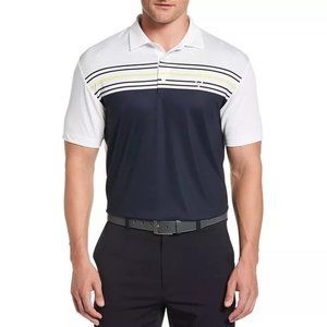 Callaway Men's Shirt S Short Sleeve Performance Golf Polo Shirt Navy White S